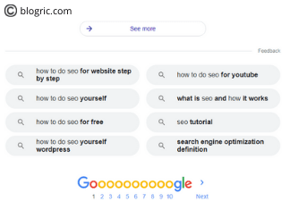 Google bottom result
